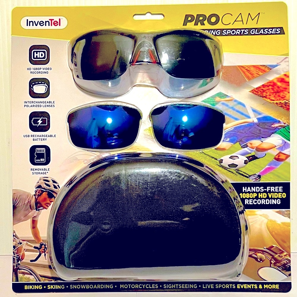 Hans Free HD RECORDING SUNGLASSES I1080P NIP W/ POLARIZED INTERCHANGEABLE LENS